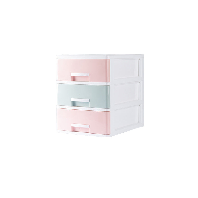 Contemporary Lateral Filing Cabinet Plastic Home or Office File Cabinet with Drawers