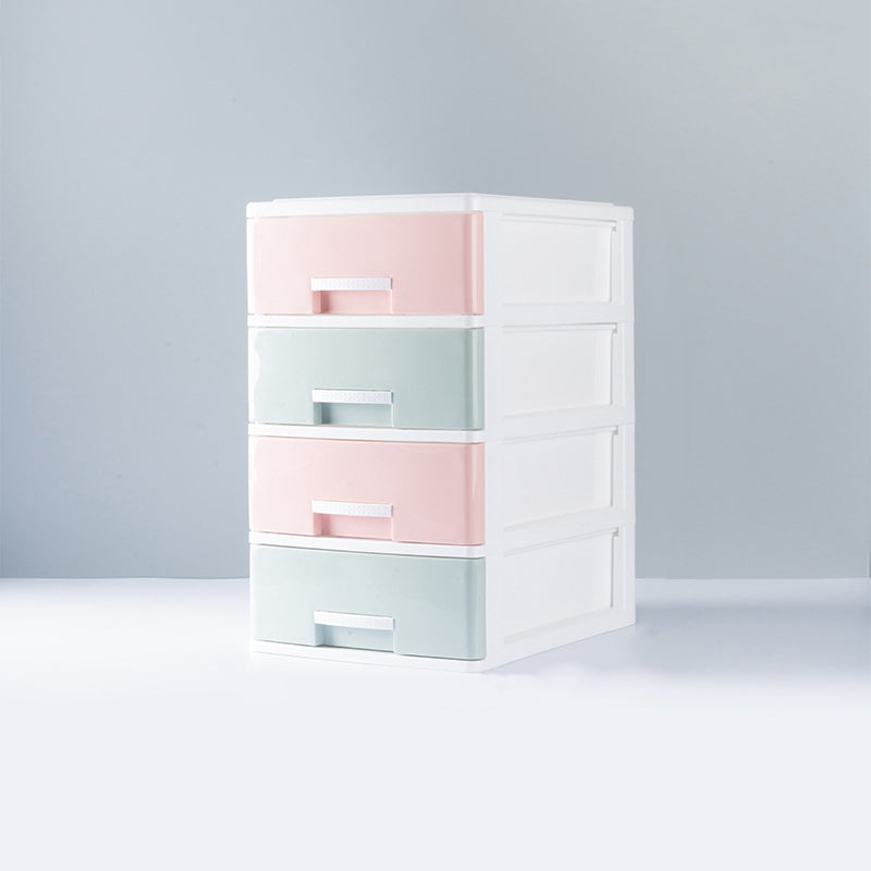 Contemporary Lateral Filing Cabinet Plastic Home or Office File Cabinet with Drawers