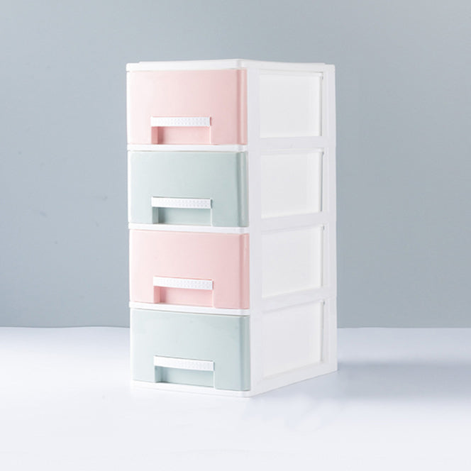 Contemporary Lateral Filing Cabinet Plastic Home or Office File Cabinet with Drawers