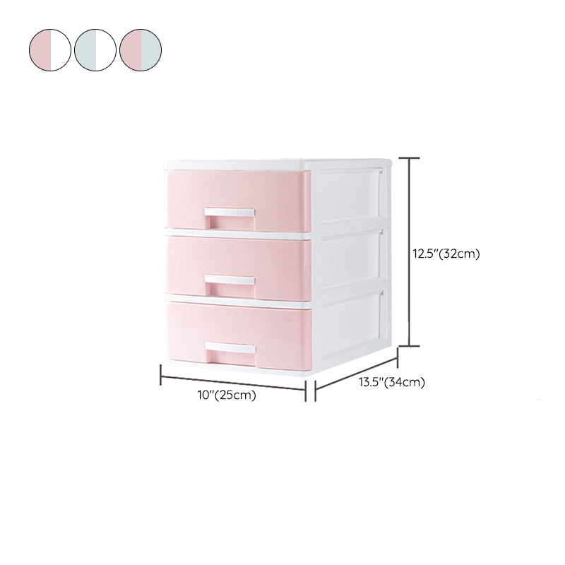 Contemporary Lateral Filing Cabinet Plastic Home or Office File Cabinet with Drawers