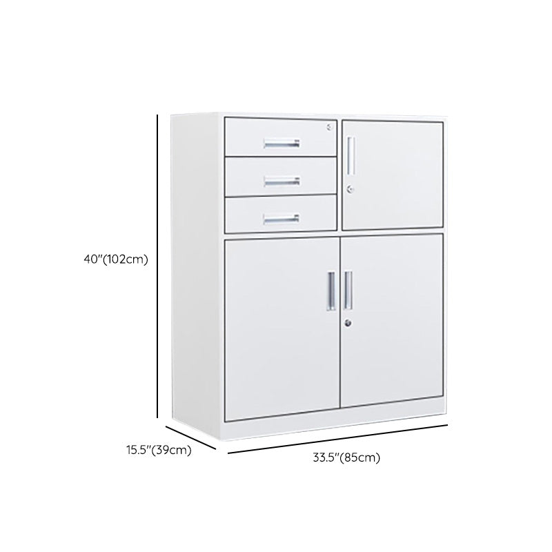 Industrial Cabinet Metal Locking Drawers and Storage Shelves File Cabinet