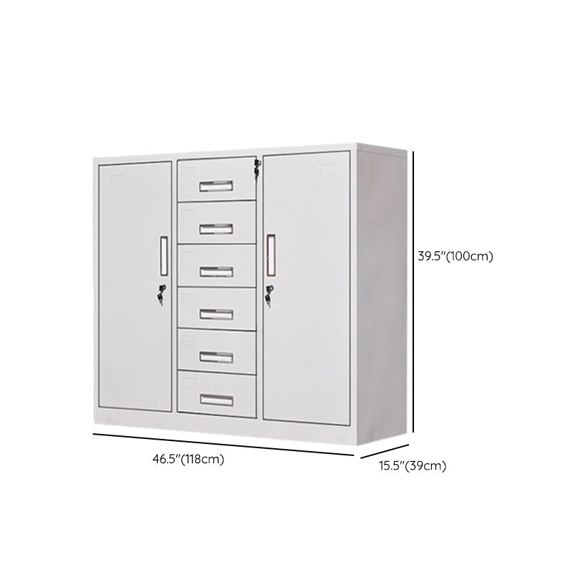 Industrial Cabinet Metal Locking Drawers and Storage Shelves File Cabinet