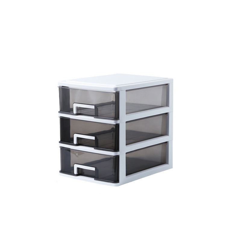 Drawers File Cabinet Vertical Home or Office Transparent Plastic File Cabinet