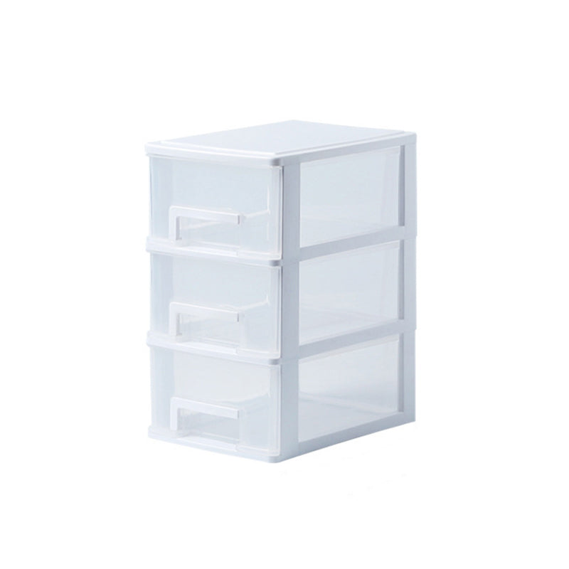 Drawers File Cabinet Vertical Home or Office Transparent Plastic File Cabinet