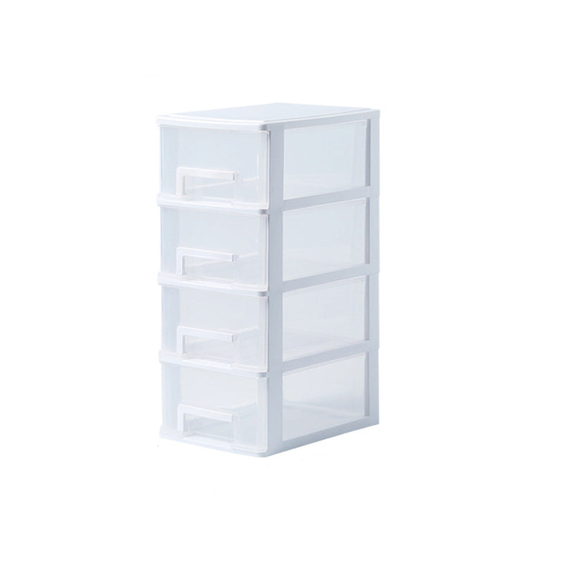 Drawers File Cabinet Vertical Home or Office Transparent Plastic File Cabinet