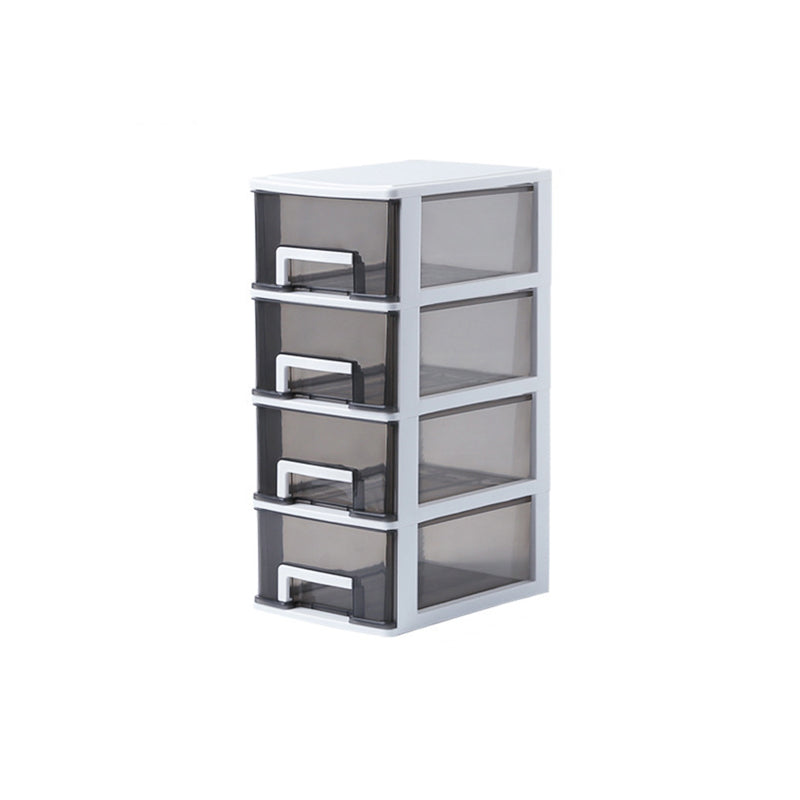 Drawers File Cabinet Vertical Home or Office Transparent Plastic File Cabinet