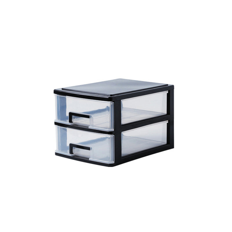 Drawers File Cabinet Vertical Home or Office Transparent Plastic File Cabinet