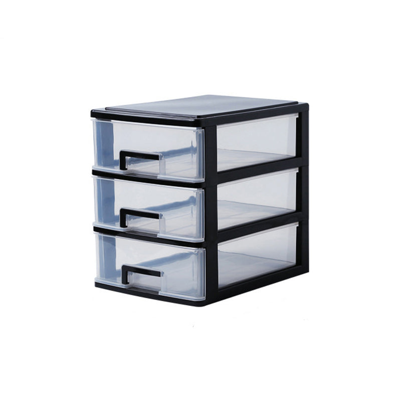 Drawers File Cabinet Vertical Home or Office Transparent Plastic File Cabinet