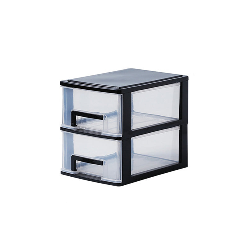 Drawers File Cabinet Vertical Home or Office Transparent Plastic File Cabinet