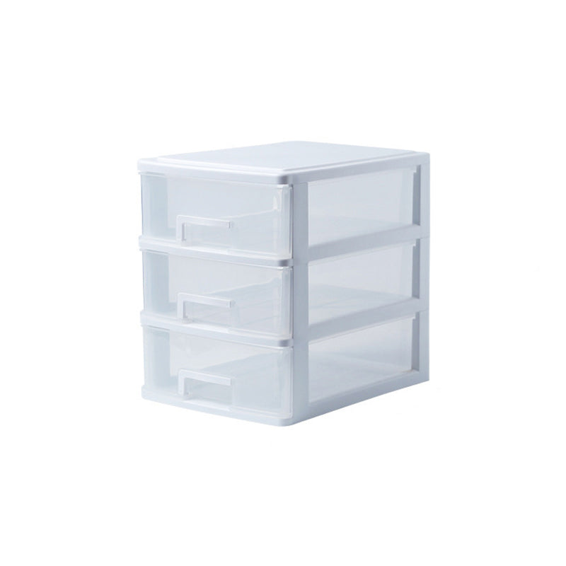 Drawers File Cabinet Vertical Home or Office Transparent Plastic File Cabinet