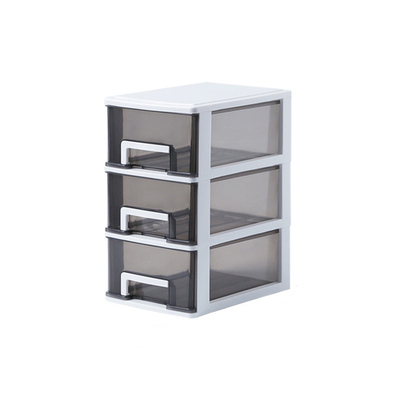 Drawers File Cabinet Vertical Home or Office Transparent Plastic File Cabinet