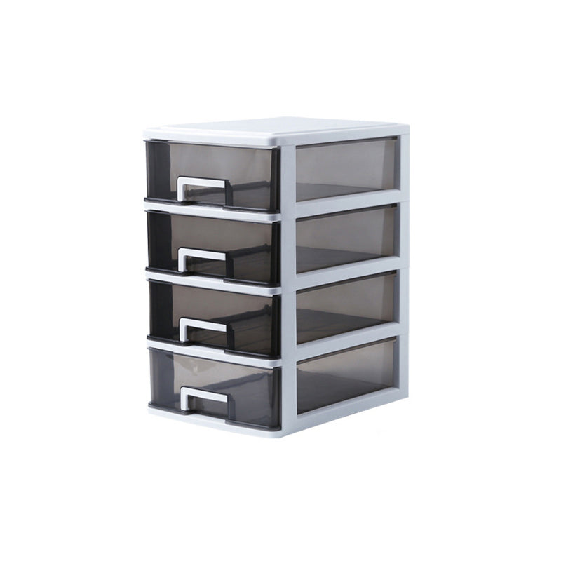 Drawers File Cabinet Vertical Home or Office Transparent Plastic File Cabinet