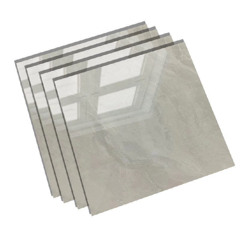 Square Glazed Floor Tile Straight Edge Polished Design Floor Tile