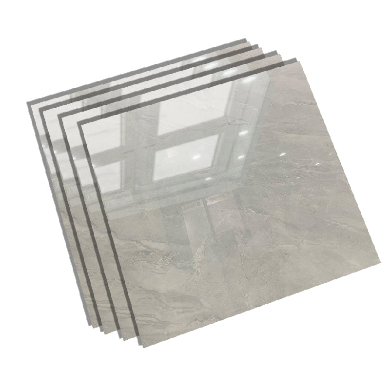 Square Glazed Floor Tile Straight Edge Polished Design Floor Tile