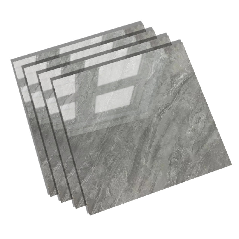 Square Glazed Floor Tile Straight Edge Polished Design Floor Tile