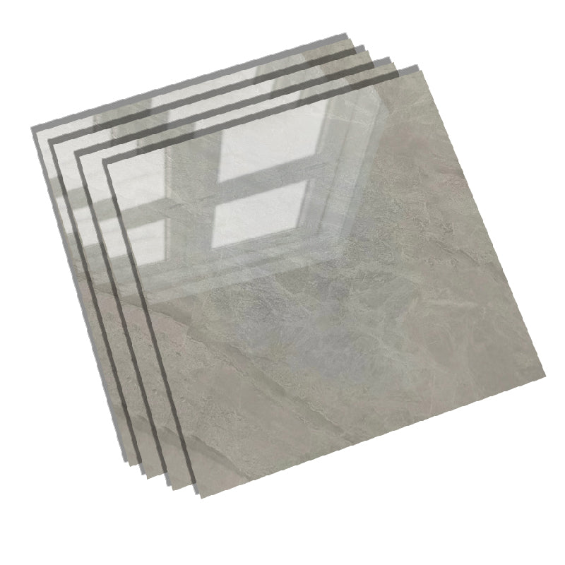 Square Glazed Floor Tile Straight Edge Polished Design Floor Tile