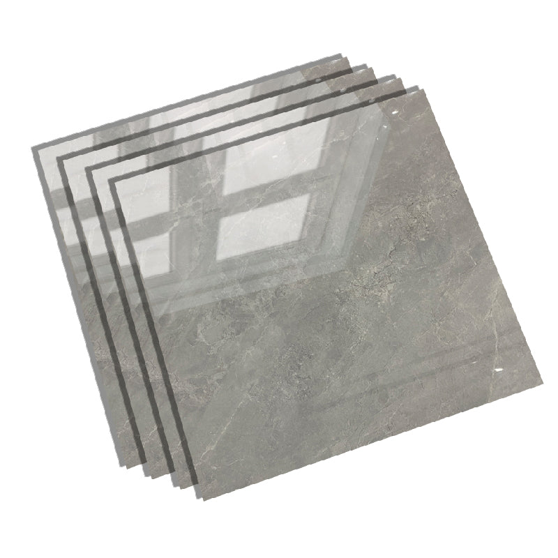 Square Glazed Floor Tile Straight Edge Polished Design Floor Tile