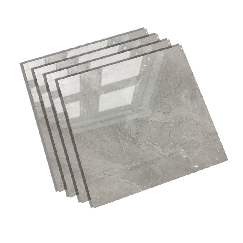 Square Glazed Floor Tile Straight Edge Polished Design Floor Tile