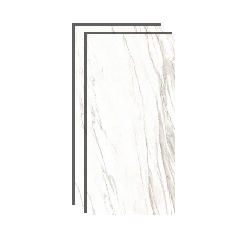 Porcelain Floor Tile Matte White Marble Look Floor and Wall Tile