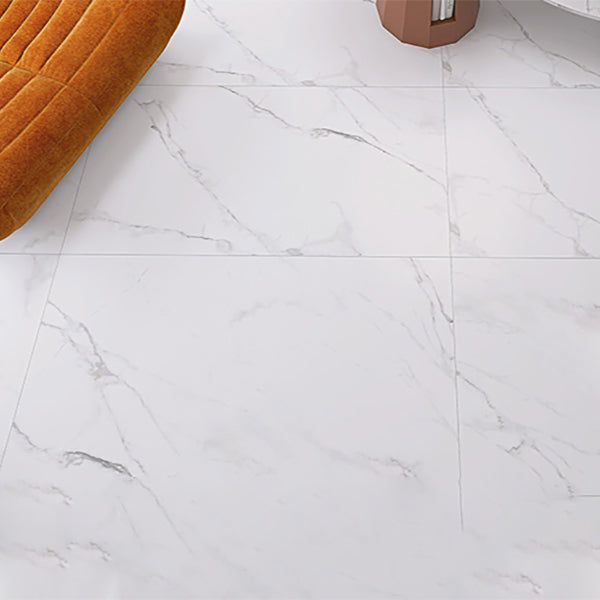 Porcelain Floor Tile Matte White Marble Look Floor and Wall Tile