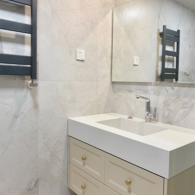 Rectangle Marble Beige Floor and Wall Tile Singular Tile Wall Tile