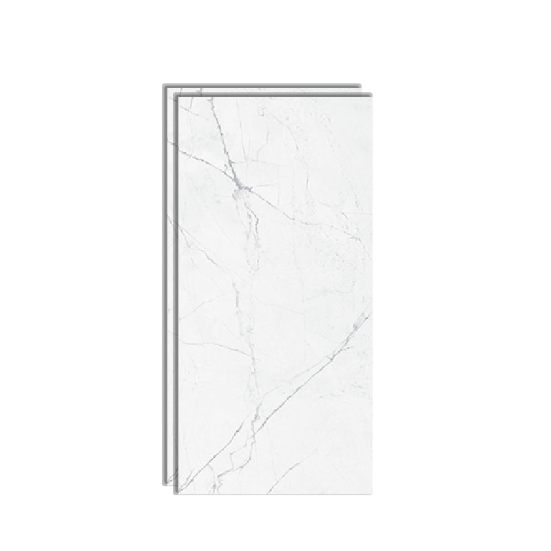 Marble Rectangle Singular Tile Abstract Line Polished Tile for Wall and Floor