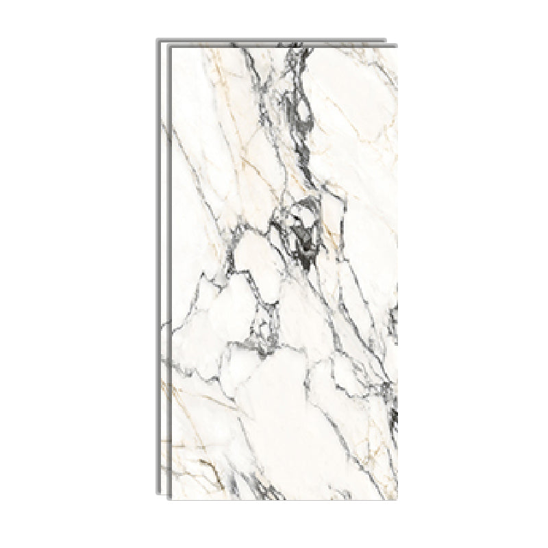 Marble Rectangle Singular Tile Abstract Line Polished Tile for Wall and Floor