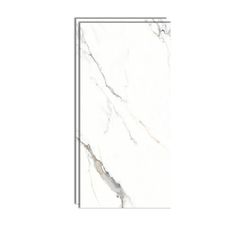 Marble Rectangle Singular Tile Abstract Line Polished Tile for Wall and Floor