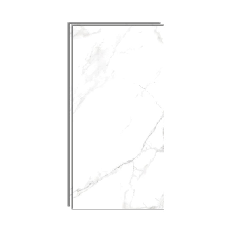 Marble Rectangle Singular Tile Abstract Line Polished Tile for Wall and Floor