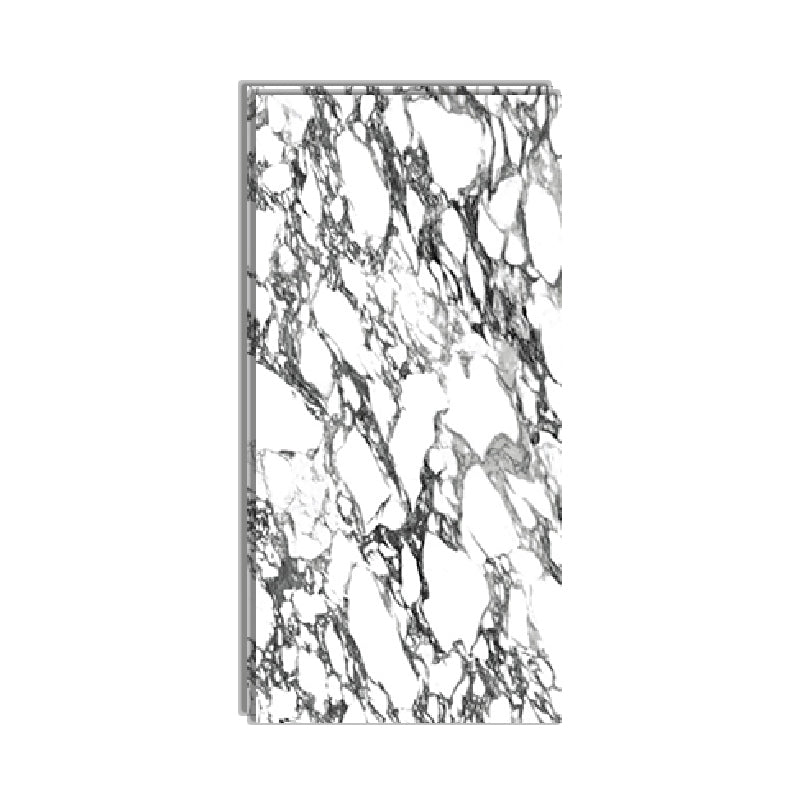 Marble Rectangle Singular Tile Abstract Line Polished Tile for Wall and Floor