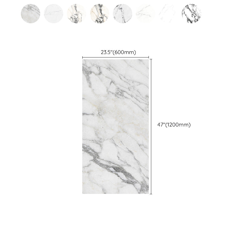 Marble Rectangle Singular Tile Abstract Line Polished Tile for Wall and Floor