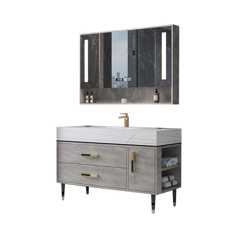 Contemporary Sink Cabinet Mirror Cabinet Wooden Vanity Cabinet for Bathroom