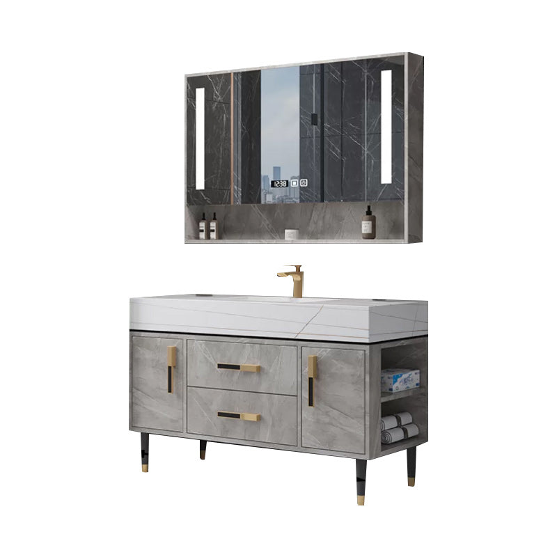 Contemporary Sink Cabinet Mirror Cabinet Wooden Vanity Cabinet for Bathroom