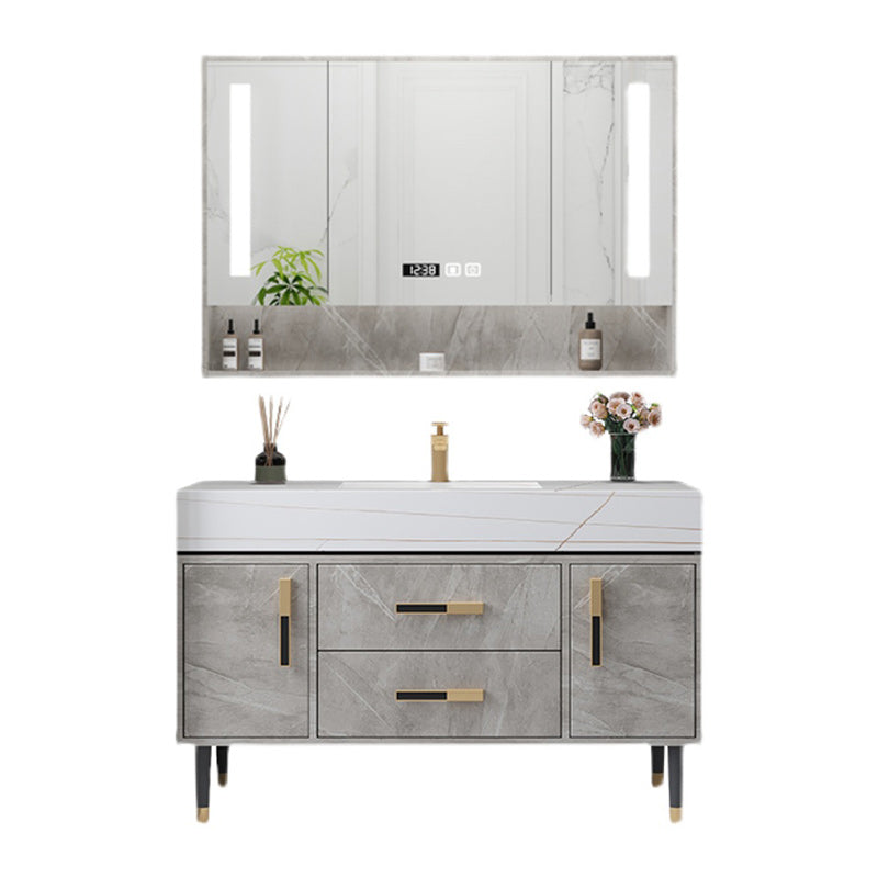 Contemporary Sink Cabinet Mirror Cabinet Wooden Vanity Cabinet for Bathroom