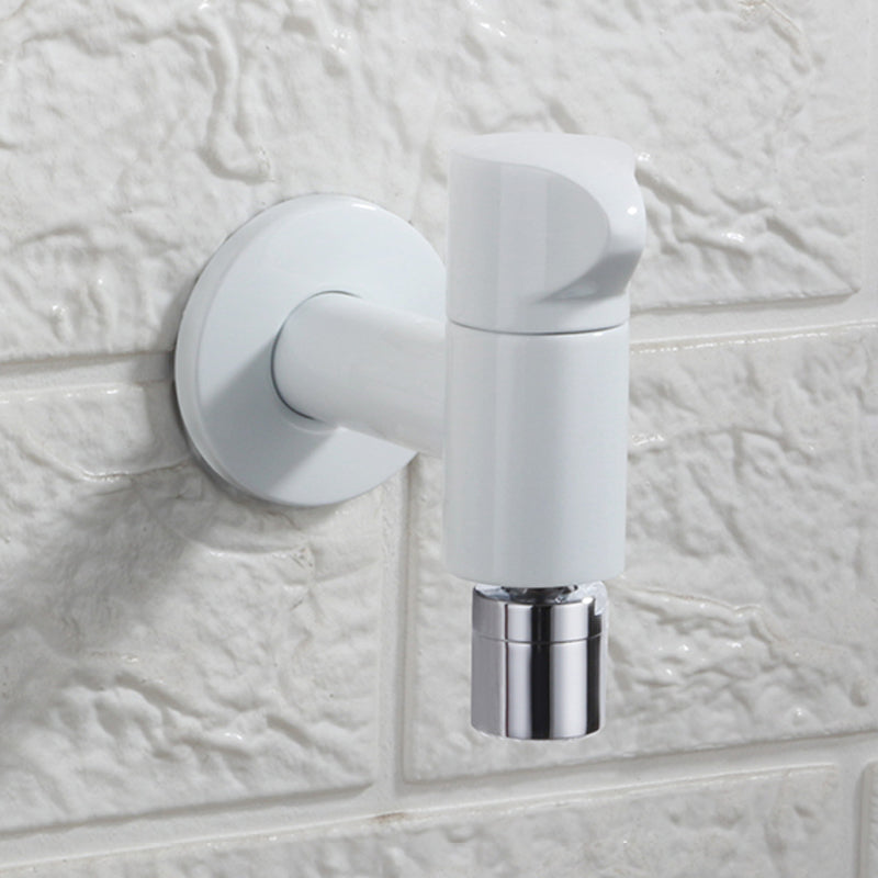 Contemporary Wall Mounted Bathroom Faucet Knob Handle Solid Brass Circular Faucet