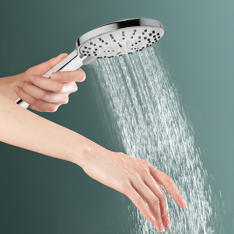 Modern Pressure Balanced Diverter Valve Shower Metal Shower Head Shower Faucet On Wall