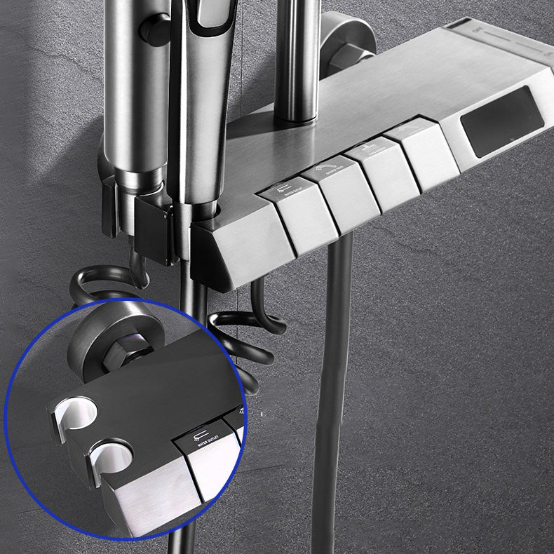 Adjustable Spray Pattern Shower Combo Stainless Steel Shower Faucet  Arm Shower Head