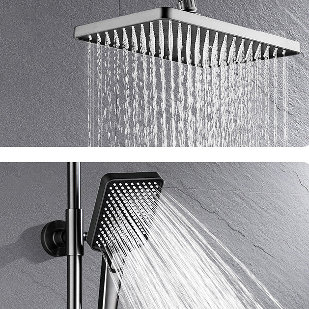 Adjustable Spray Pattern Shower Combo Stainless Steel Shower Faucet  Arm Shower Head