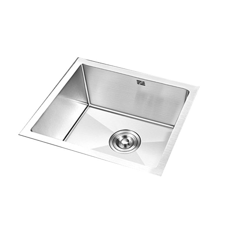 Contemporary Style Kitchen Sink Stainless Steel Rectangle Drop-In Kitchen Sink