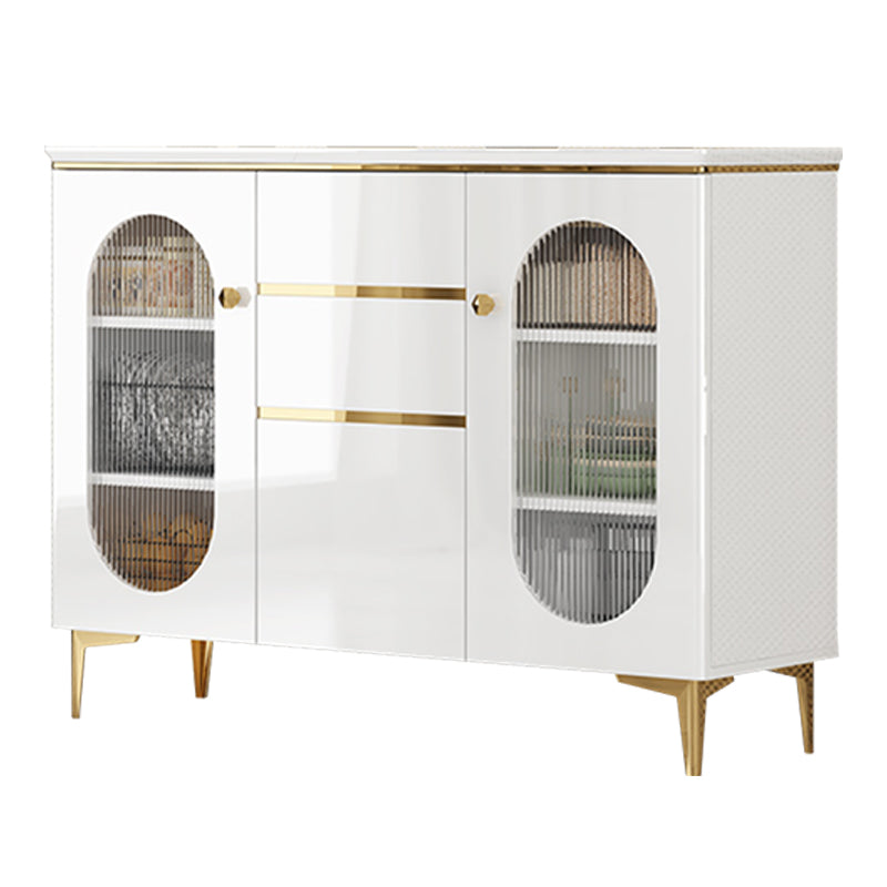 Contemporary Style Buffet Sideboard Wood Sideboard Table with Cabinet