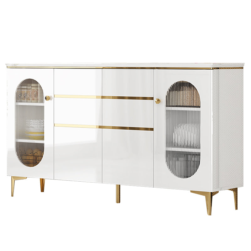 Contemporary Style Buffet Sideboard Wood Sideboard Table with Cabinet