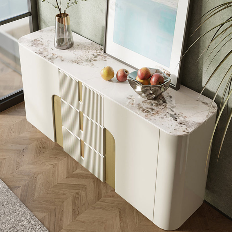 Glam Sideboard Buffet Cabinets Buffet Sideboard with 2 Doors and 3 Drawers