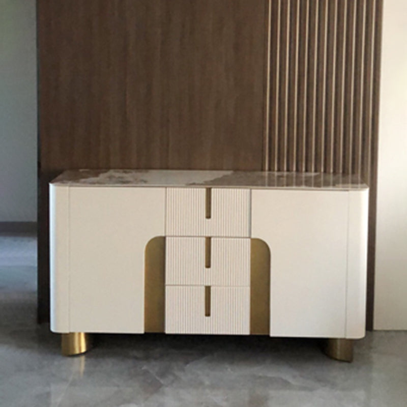 Glam Sideboard Buffet Cabinets Buffet Sideboard with 2 Doors and 3 Drawers