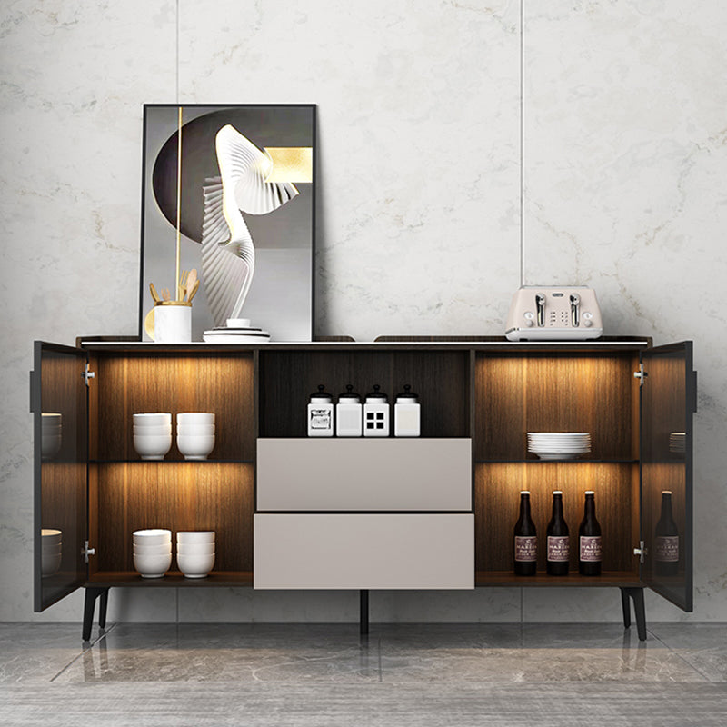 Modern Buffet Sideboard Stone Sideboard with Cabinets and Drawers