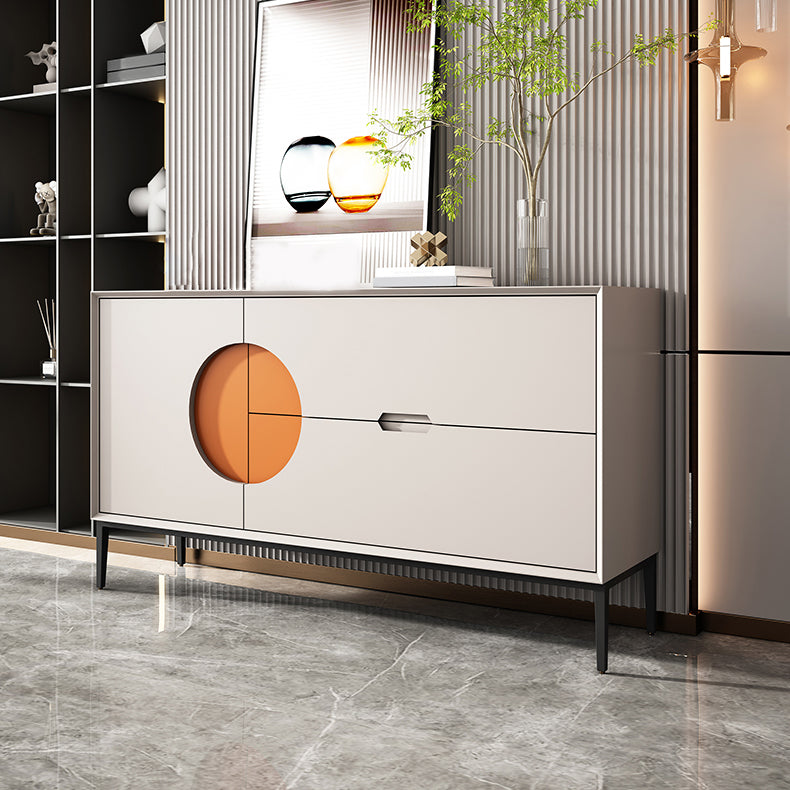 Modern Drawers Sideboard Table Engineered Wood Credenza for Living Room