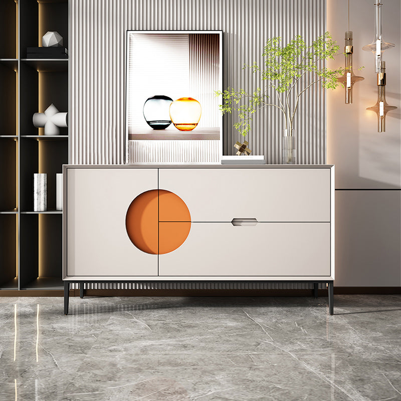 Modern Drawers Sideboard Table Engineered Wood Credenza for Living Room