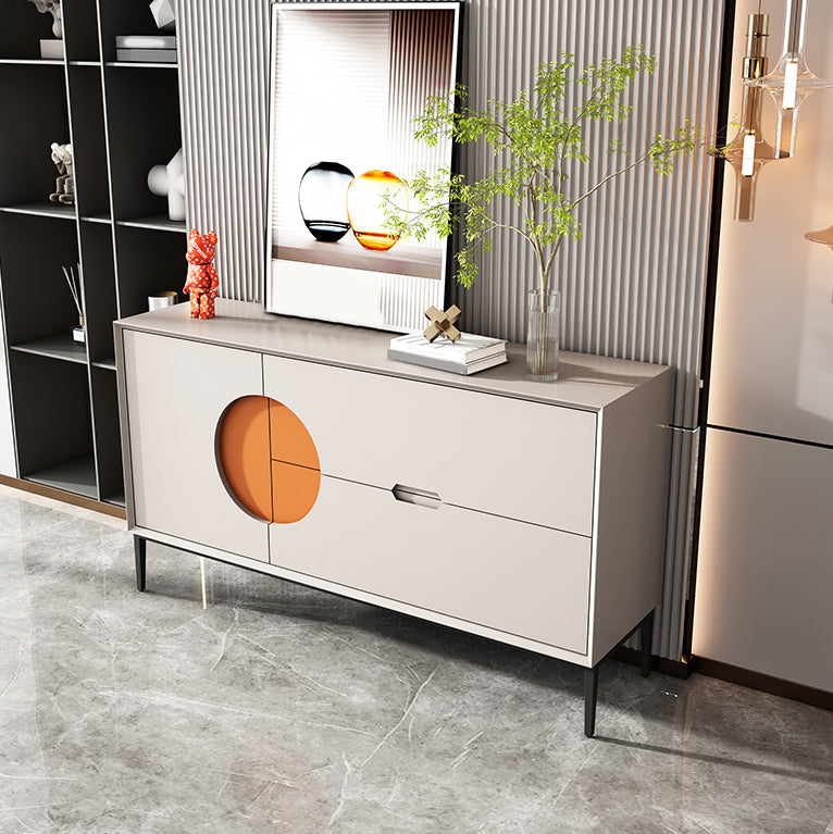 Modern Drawers Sideboard Table Engineered Wood Credenza for Living Room