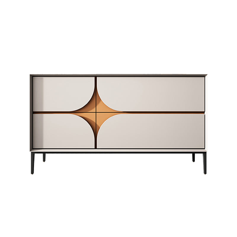 Modern Drawers Sideboard Table Engineered Wood Credenza for Living Room