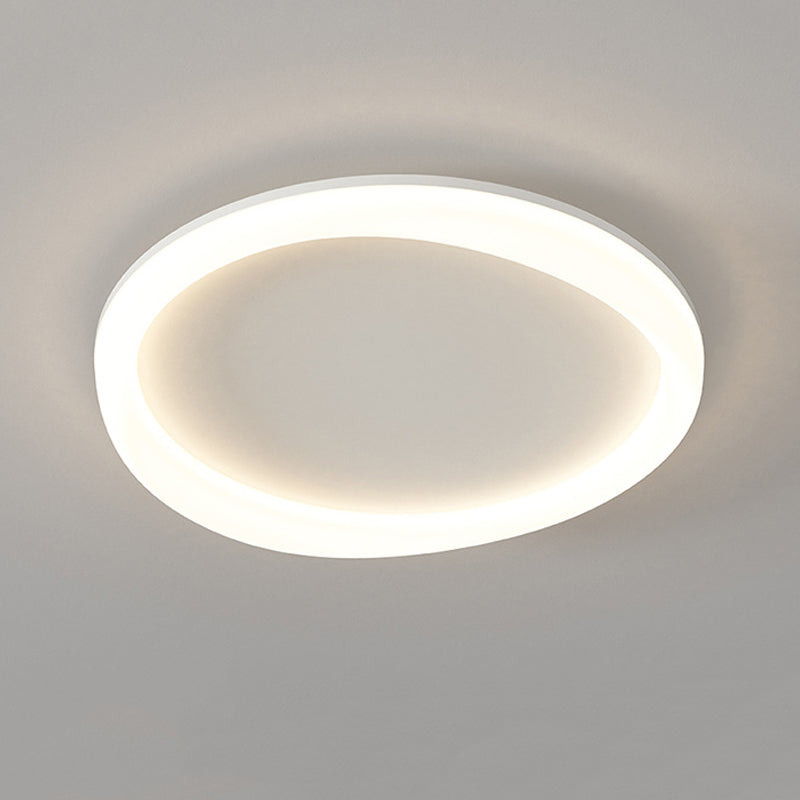 Loop Shape Flush Light Modern Style Metal 1 Light Flush Mount for Bedroom