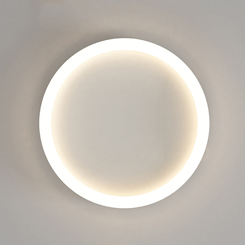 Loop Shape Flush Light Modern Style Metal 1 Light Flush Mount for Bedroom